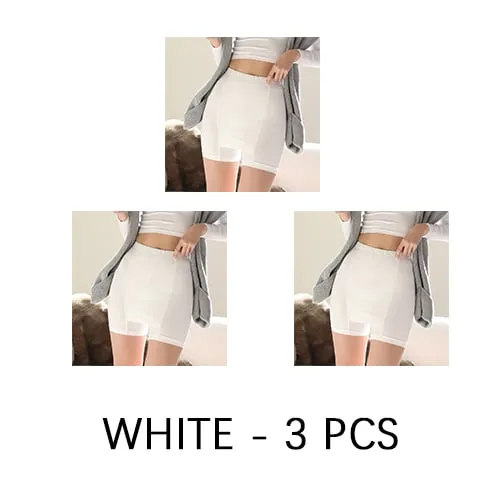Double-layer Front CrotchIce Silk Safety Shorts
