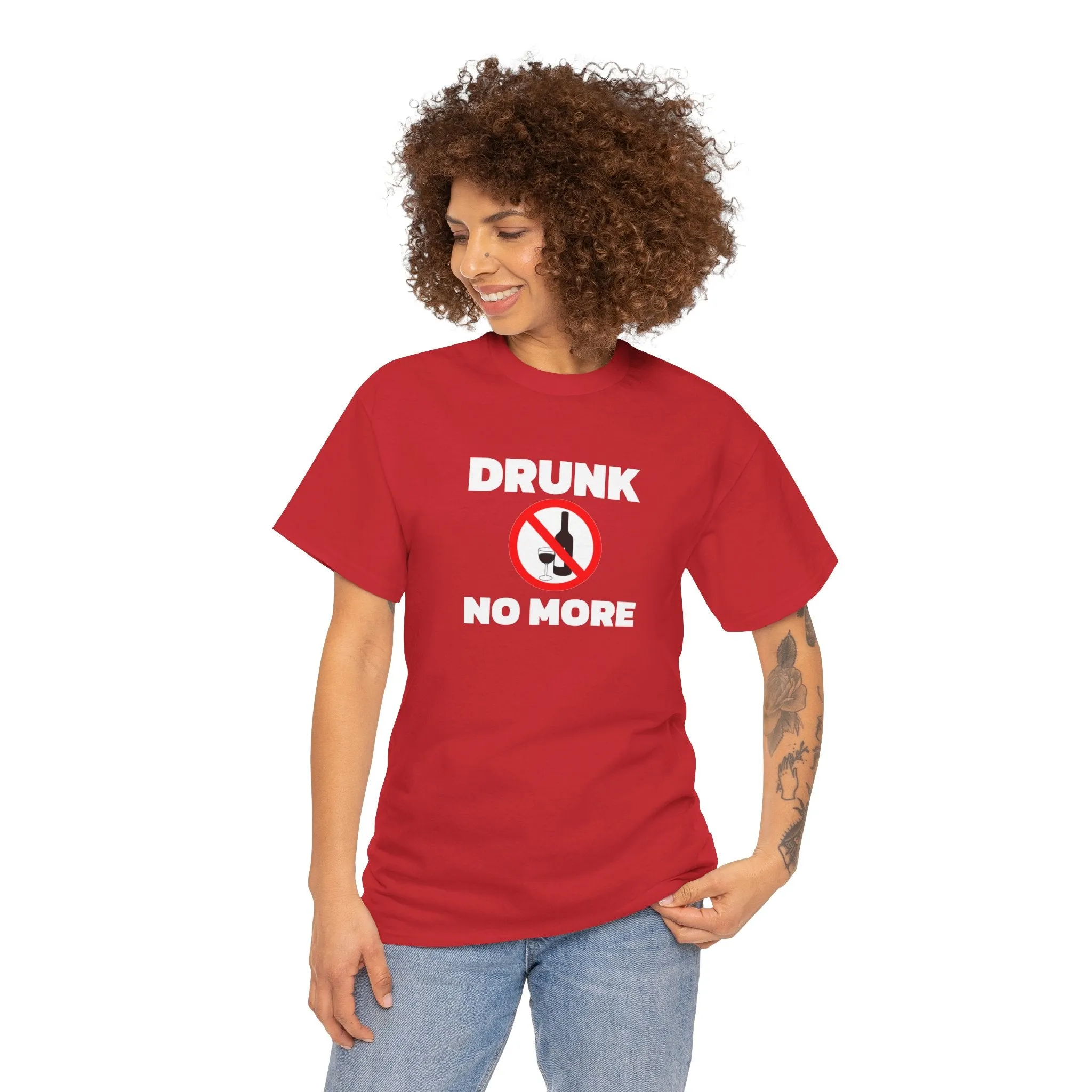 Drunk no more Unisex Heavy Cotton Tee