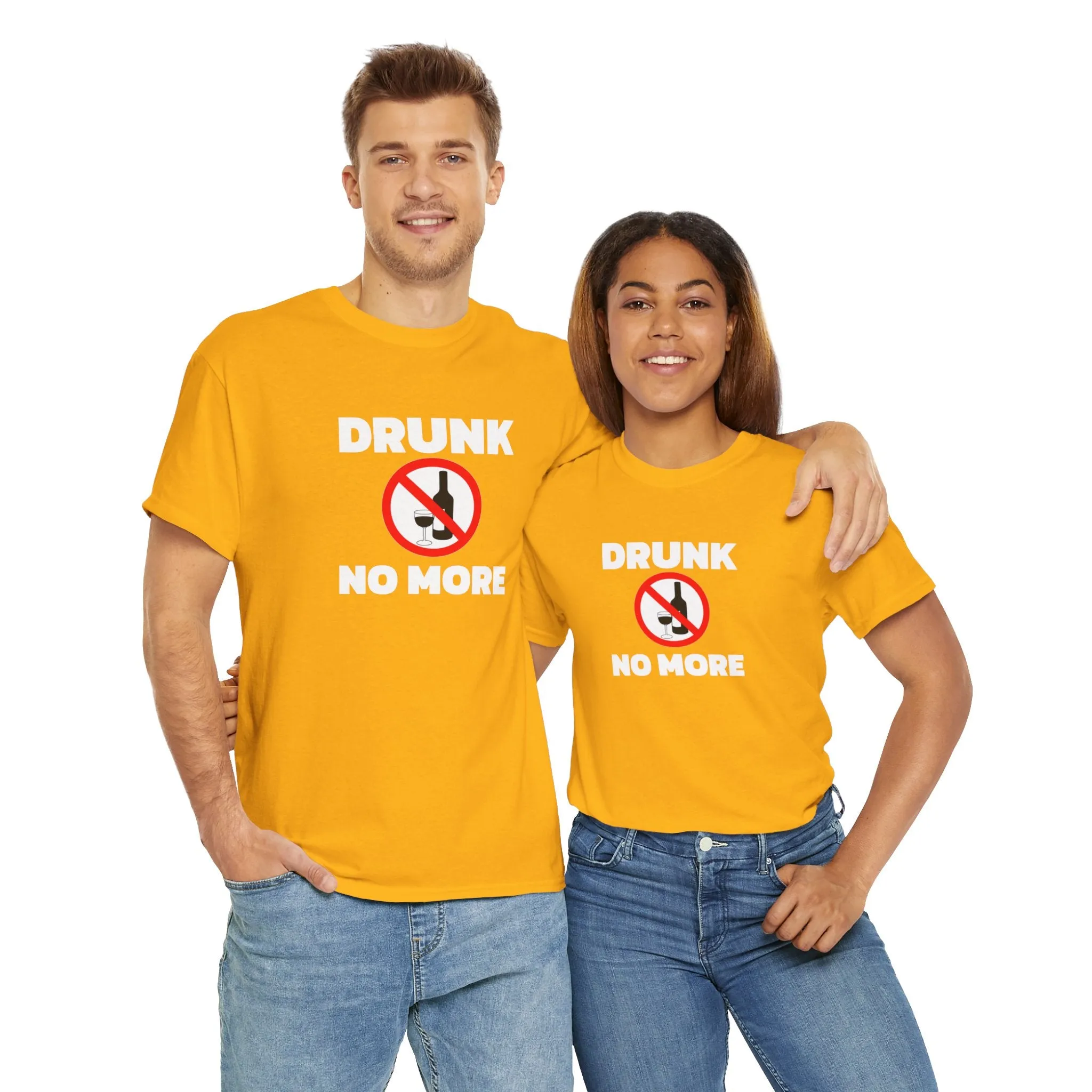 Drunk no more Unisex Heavy Cotton Tee