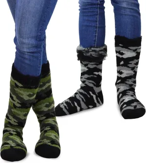 Eco Friendly Heavy Weight Recyled Cotton Winter Thermal Boot Socks Multi Pair for Women Men