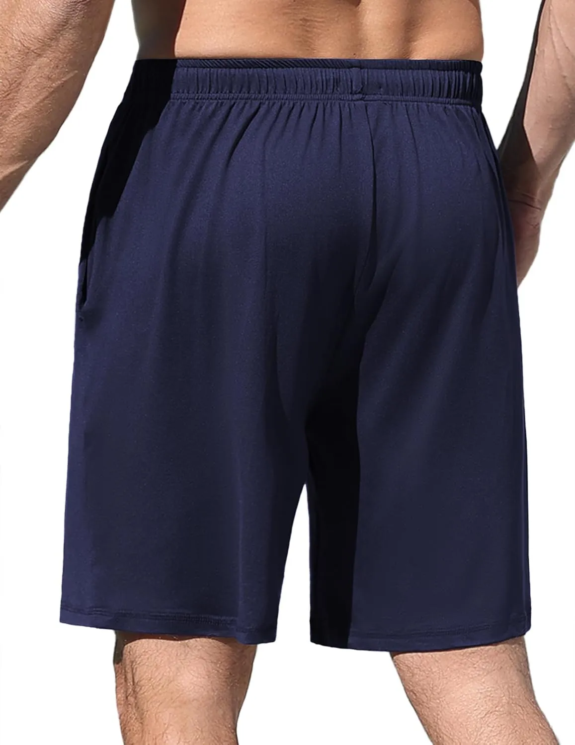 Ekouaer Men's Pajama Shorts Soft Sleepwear Bottoms Elastic Waistband Loungewear