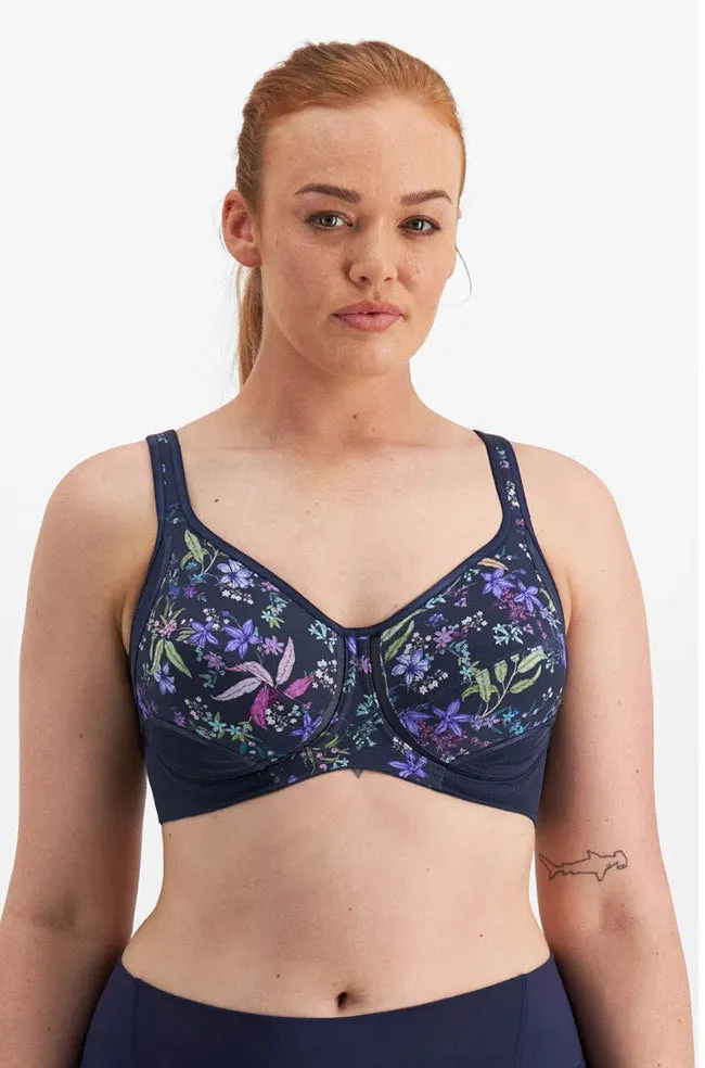 Electrify UW Sports Bra (Navy Floral) Available in size 16B only