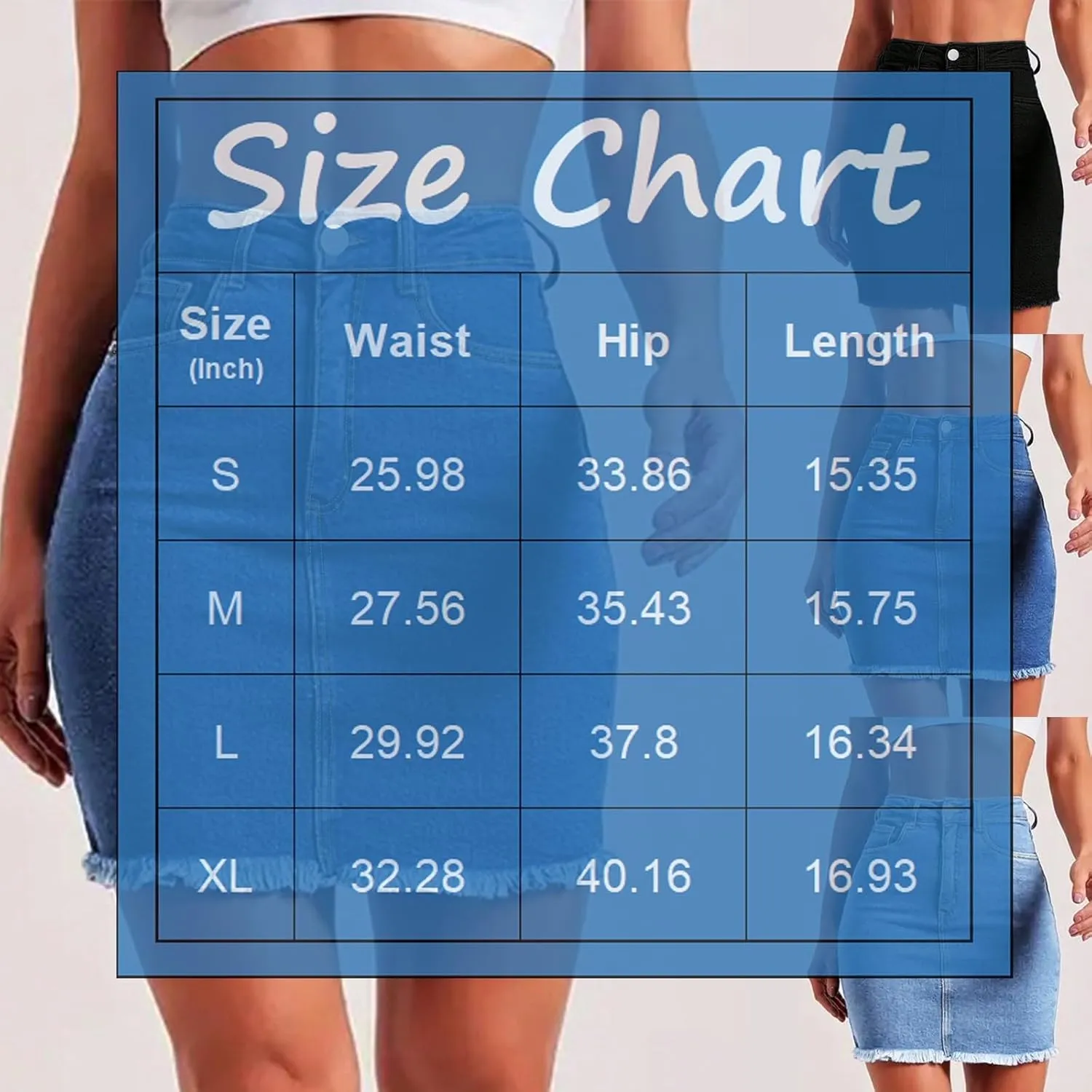 fanmpghleoo Jean Skirts for Women Denim Frayed Hem Mini Pencil Skirts High Waisted Bodycon Curvy Denim Skirt with Pockets