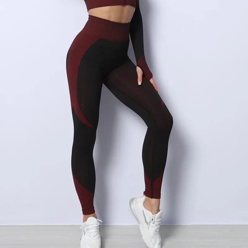 FashionSierra - Women's high waist lifting yoga pants quick dry compression pants for yoga running
