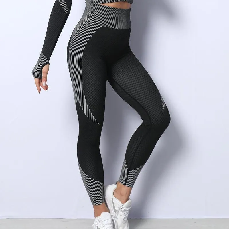 FashionSierra - Women's high waist lifting yoga pants quick dry compression pants for yoga running
