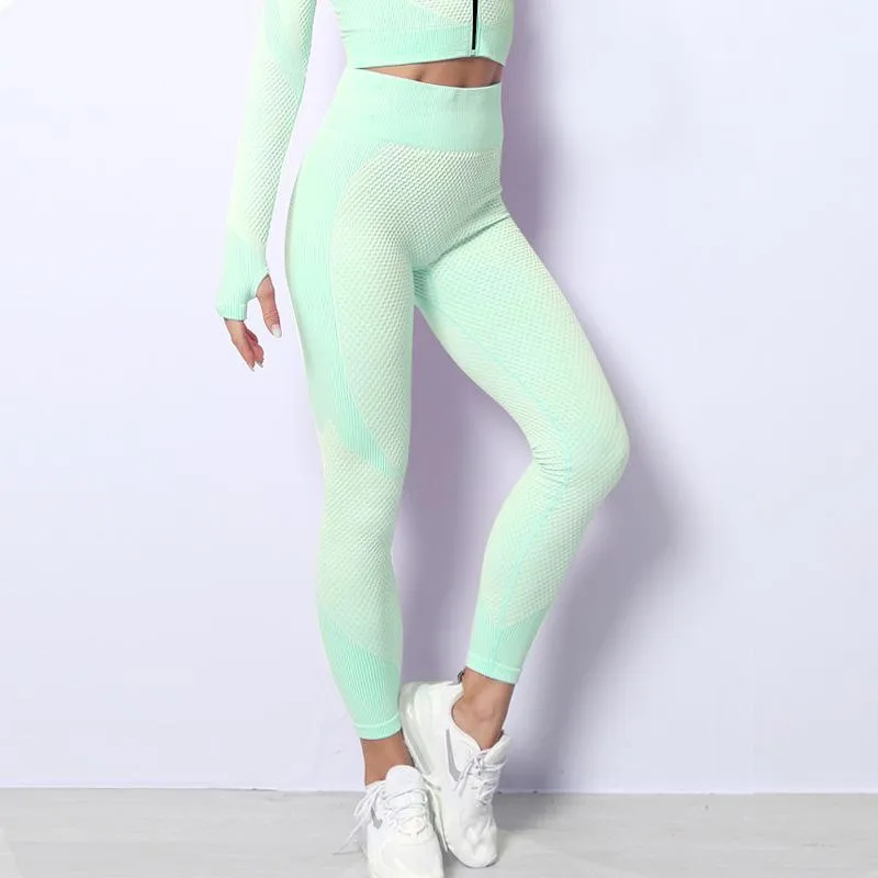 FashionSierra - Women's high waist lifting yoga pants quick dry compression pants for yoga running