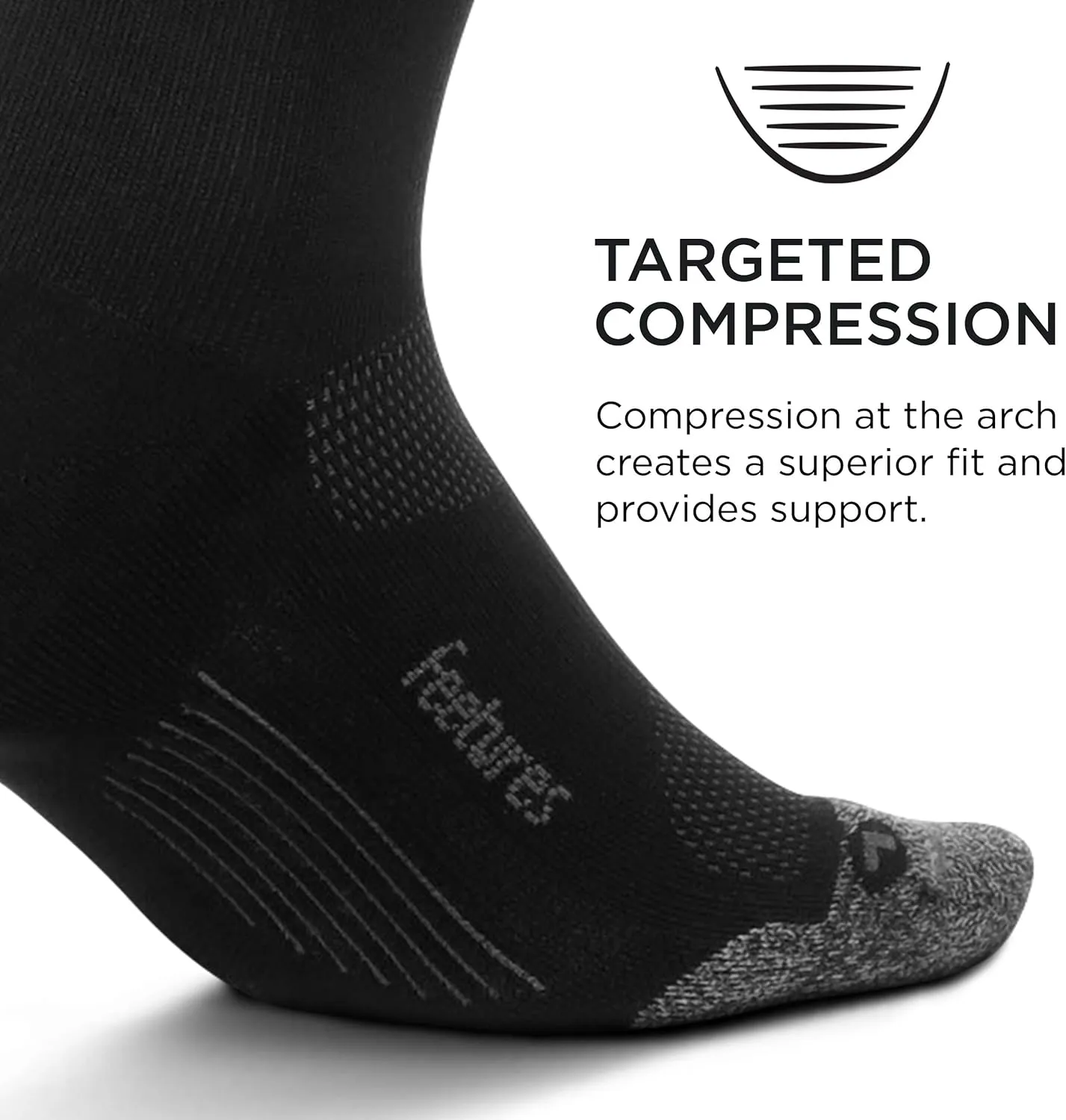 Feetures Compression Knee High Socks - Graduated Compression Socks for Women & Men - (1 Pair)