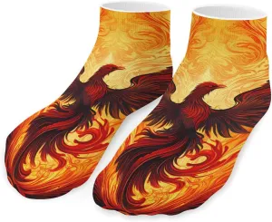 Fire Phoenixes Unisex Ankle Socks Athletic Low Cut No Show Sock Breathable Stocking