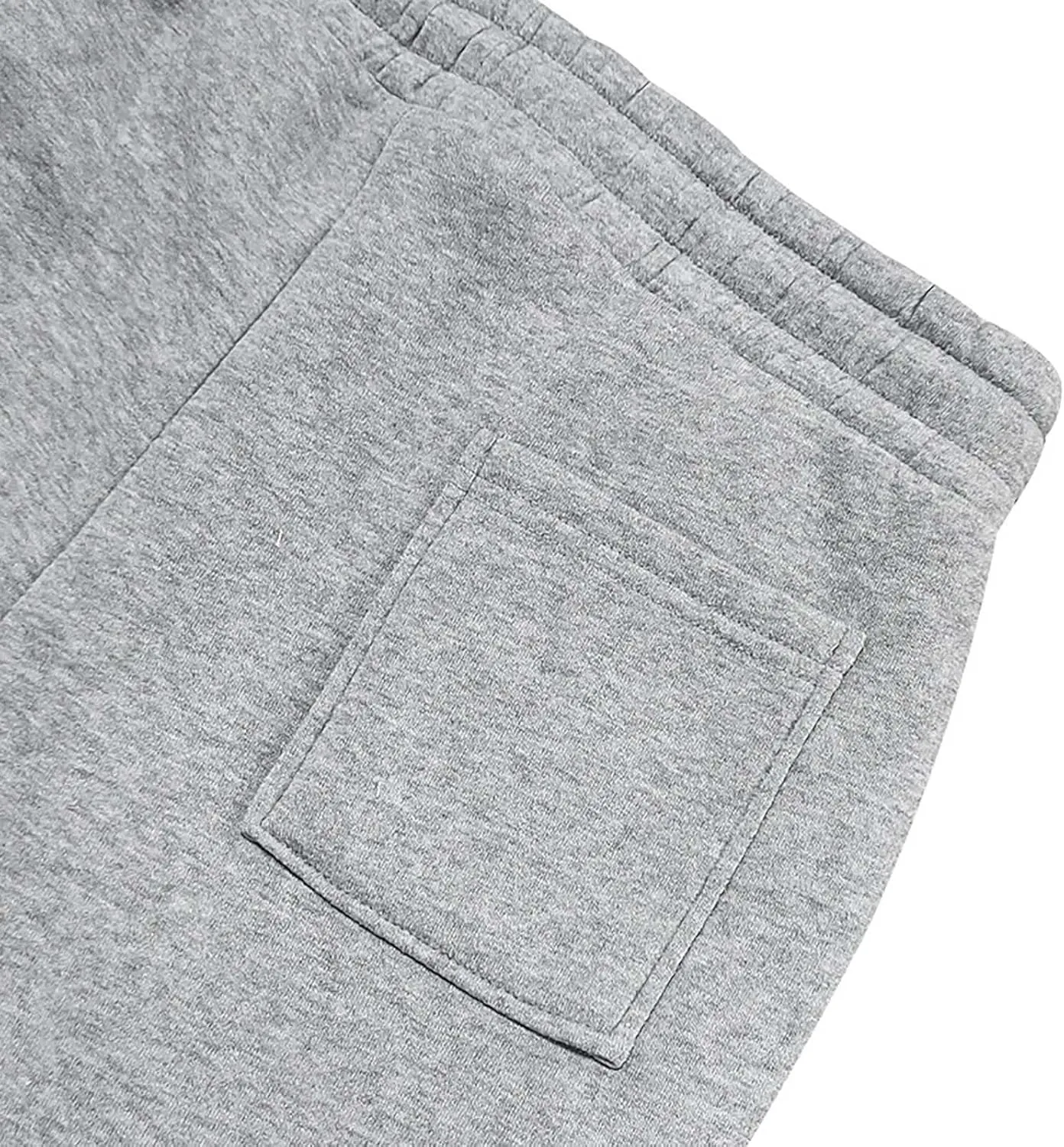 Fleece Lined Cargo Sweatpants for Men Baggy Drawstring Waist Joggers with Pockets Gym Workout Heavyweight Trousers