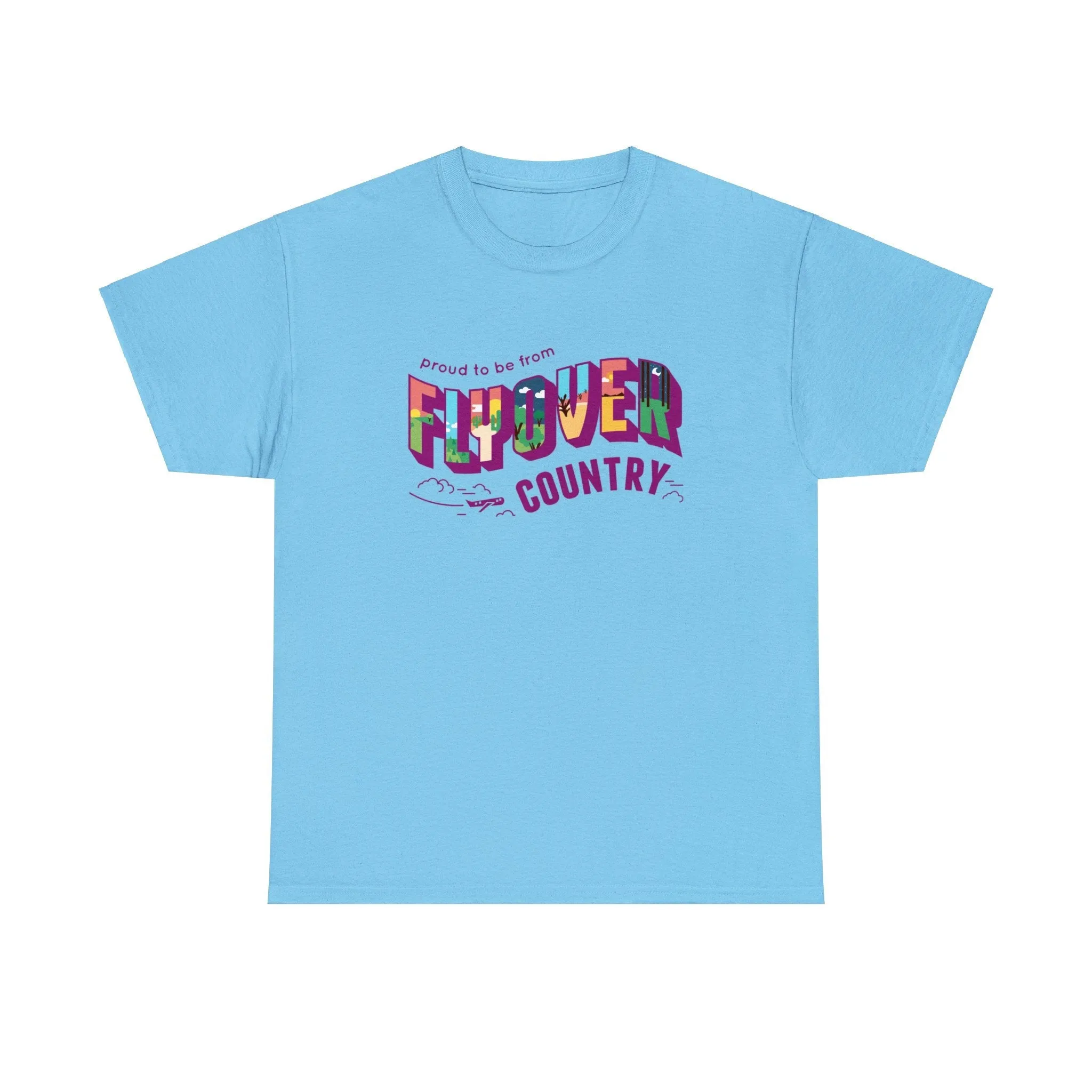 Flyover Country Unisex Heavy Cotton Tee