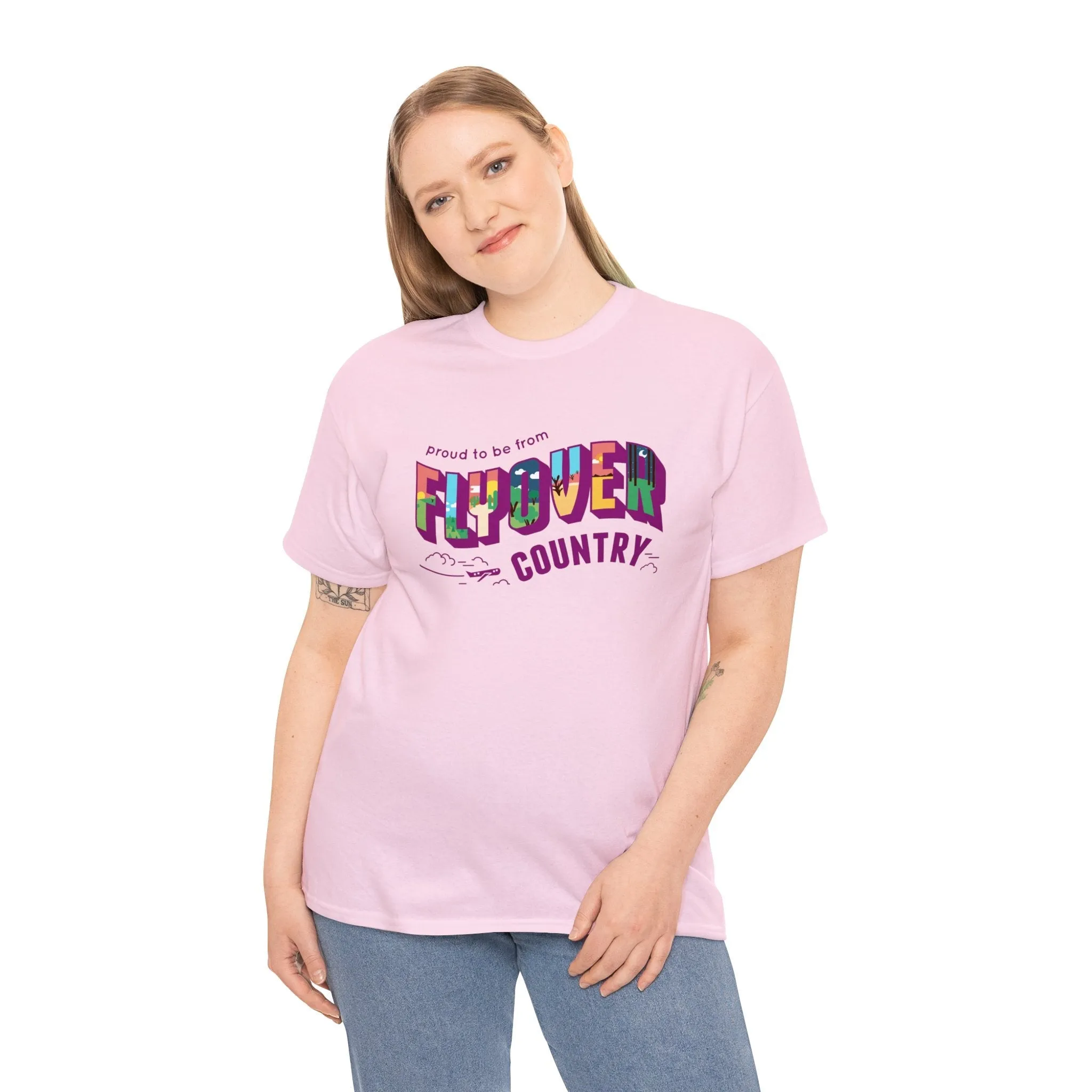 Flyover Country Unisex Heavy Cotton Tee