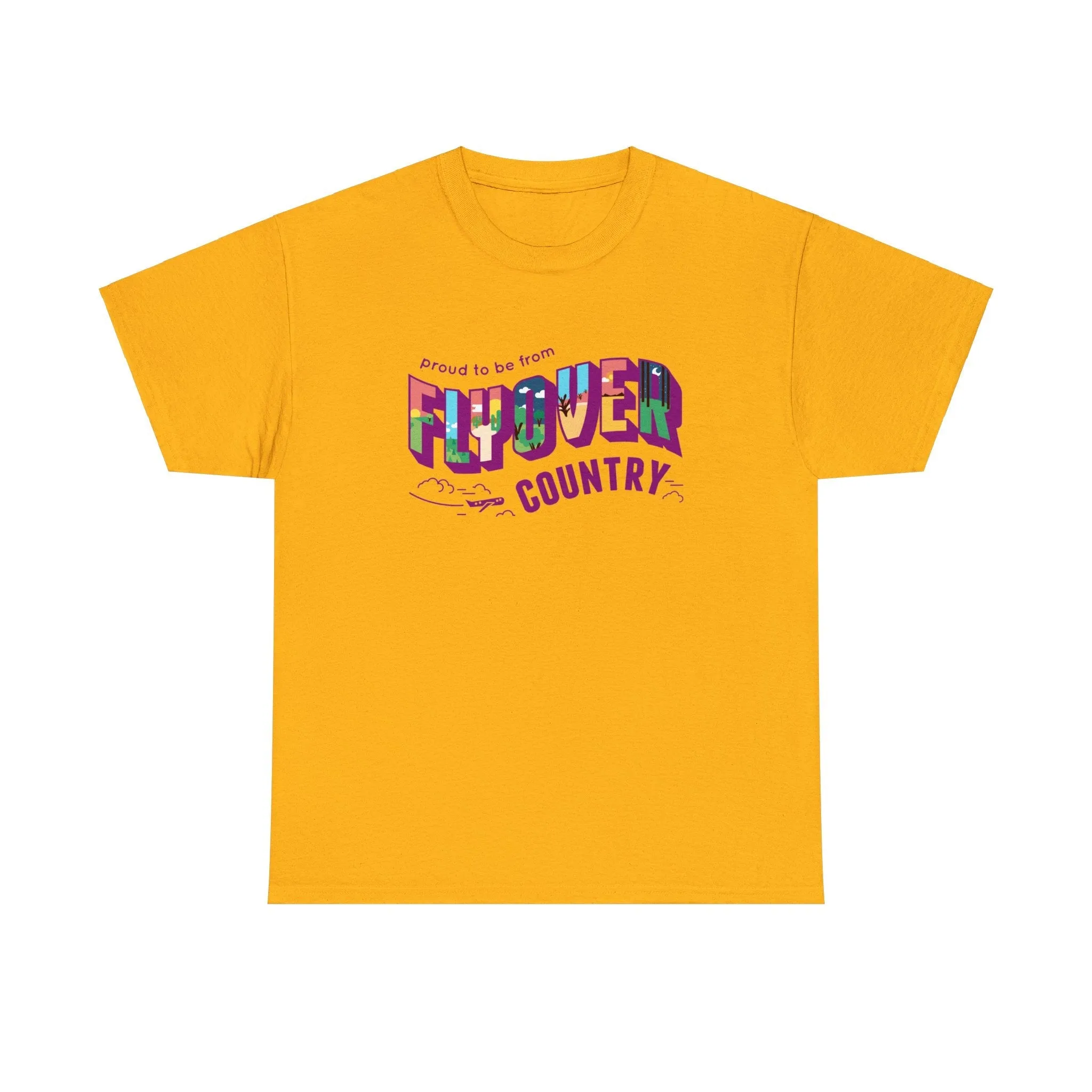 Flyover Country Unisex Heavy Cotton Tee