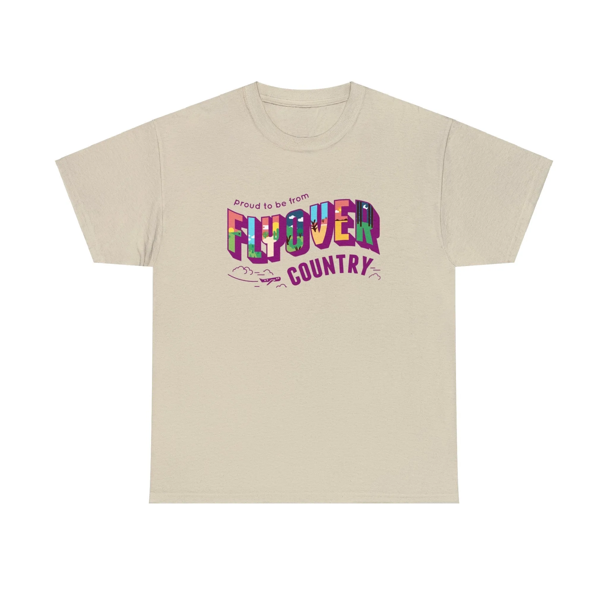 Flyover Country Unisex Heavy Cotton Tee