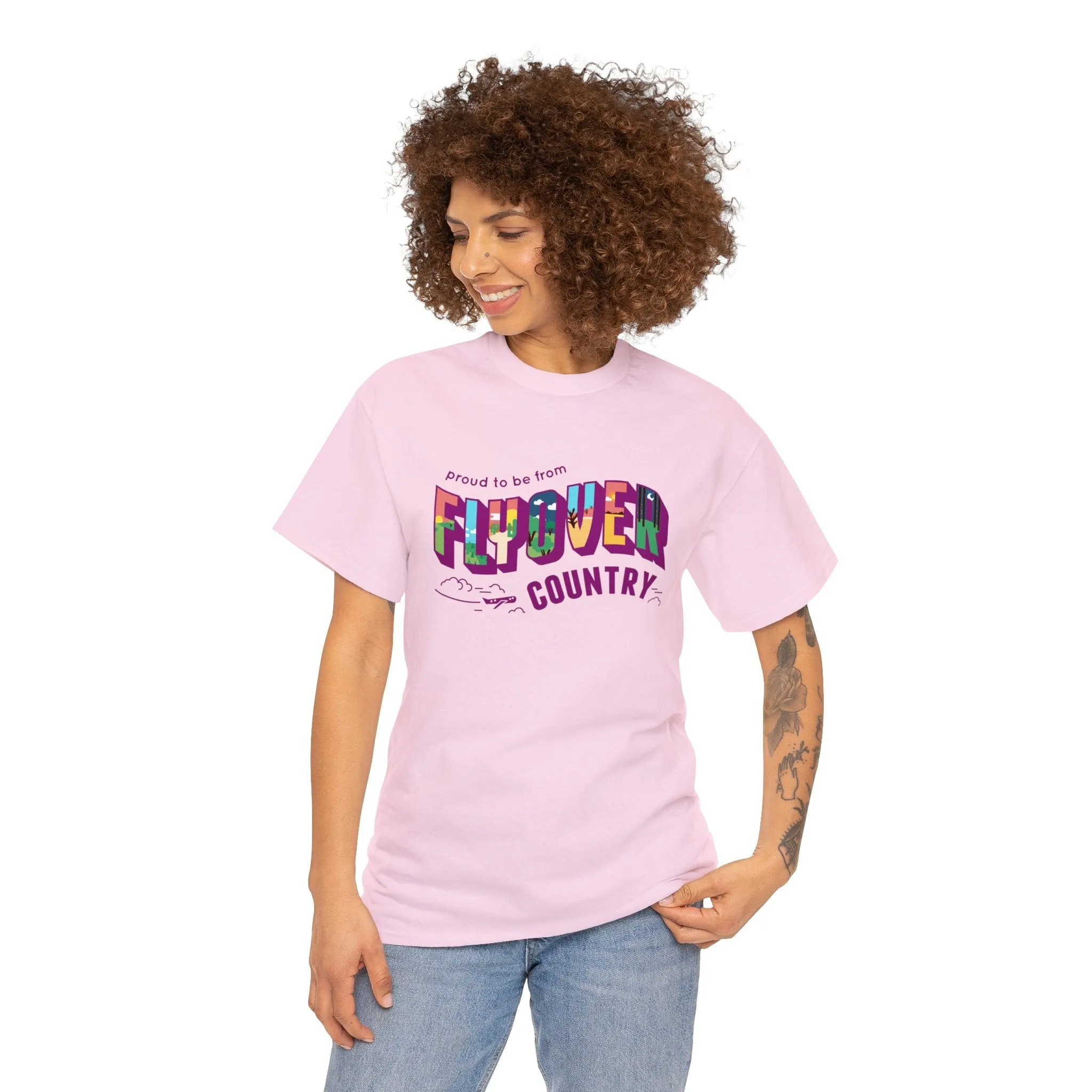 Flyover Country Unisex Heavy Cotton Tee