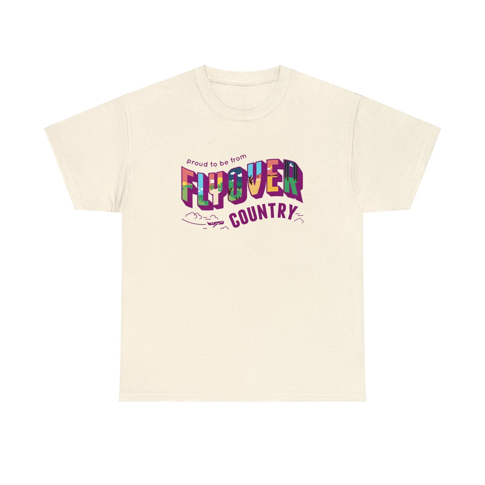 Flyover Country Unisex Heavy Cotton Tee