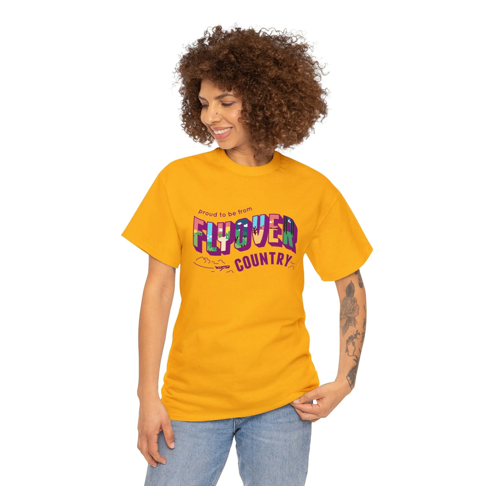 Flyover Country Unisex Heavy Cotton Tee