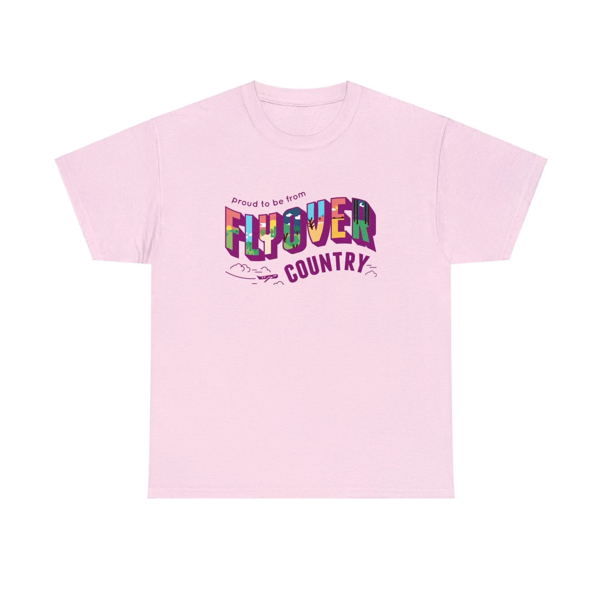Flyover Country Unisex Heavy Cotton Tee