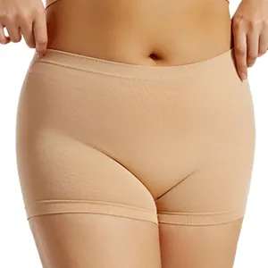 Franterd Women's Boyshort Underwear Full Coverage Seamless Panties Soft Stretch Briefs,Women's Seamless Underwear Plus Size