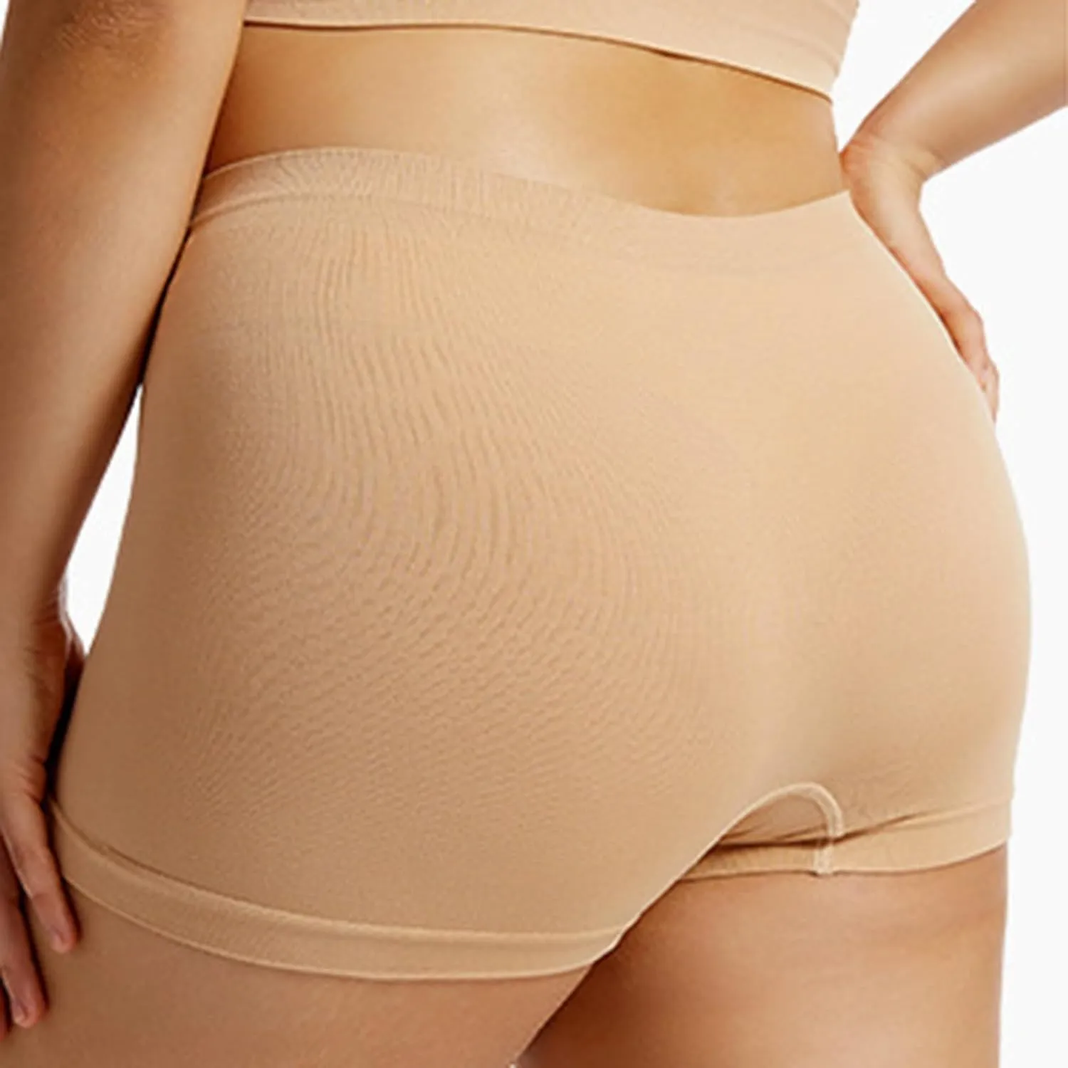 Franterd Women's Boyshort Underwear Full Coverage Seamless Panties Soft Stretch Briefs,Women's Seamless Underwear Plus Size
