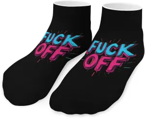 Fuk Off Unisex Activewear Ankle Socks Lightweight Low Cut And No Show Socks