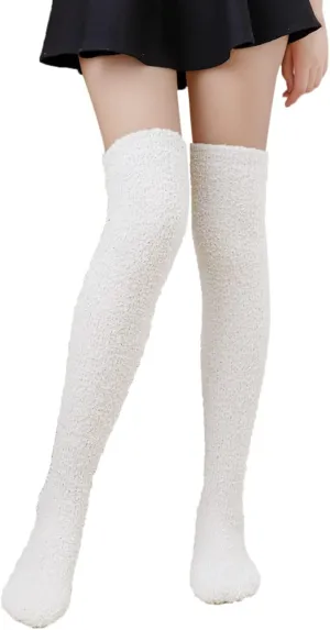 Fuzzy Socks for Women & Men Warm Fluffy Socks Cozy Slipper Socks Microfiber Soft Winter Christmas Socks