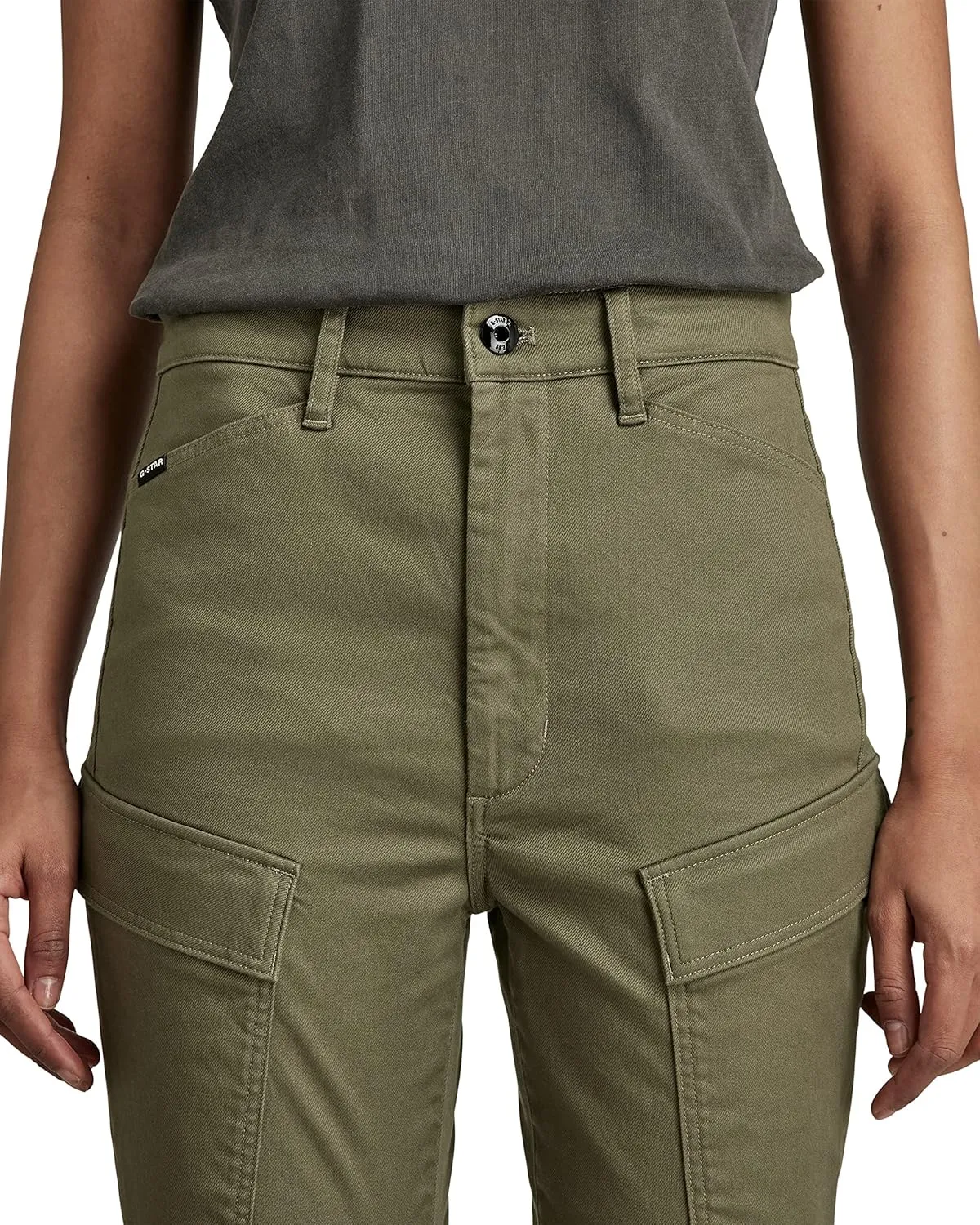 G-STAR Women's Kafey High Rise Skinny Fit Cargo Pants
