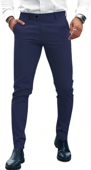 GINGTTO Mens Dress Pants Slim Fit Stretch Formal Pants for Men
