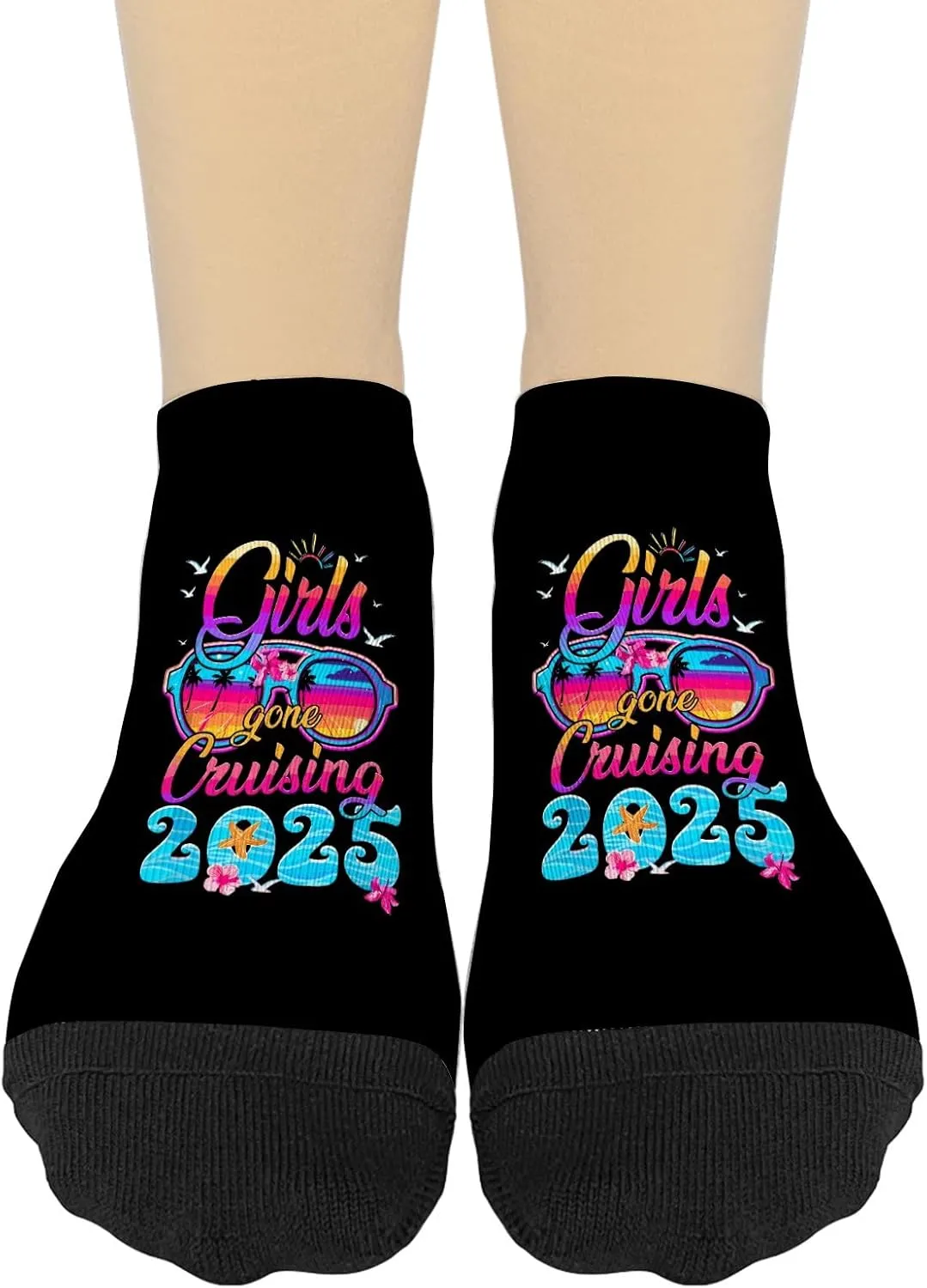 Girls Gone Cruising Low Cut Socks Women No Show Socks Mens