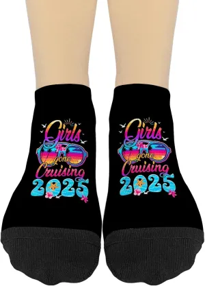 Girls Gone Cruising Low Cut Socks Women No Show Socks Mens