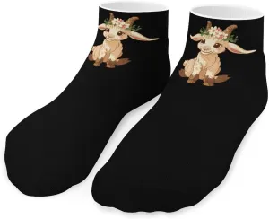 Goat Ankle Socks Breathable Low Cut Sports Socks Casual No Show Sock for Women Men