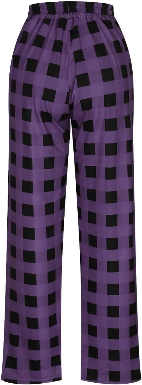 GOFULY Pajama Pants Men Comfy Plaid Funny Christmas Pajamas Pj Pants Elastic Waist Drawstring Pants Sleepwear Pants Pockets
