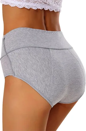 GOKKILRW Underwear Women Plus Size High Waist Stretch Soft Panties Full Coverage Leakproof Briefs Breathable Comfort Thongs