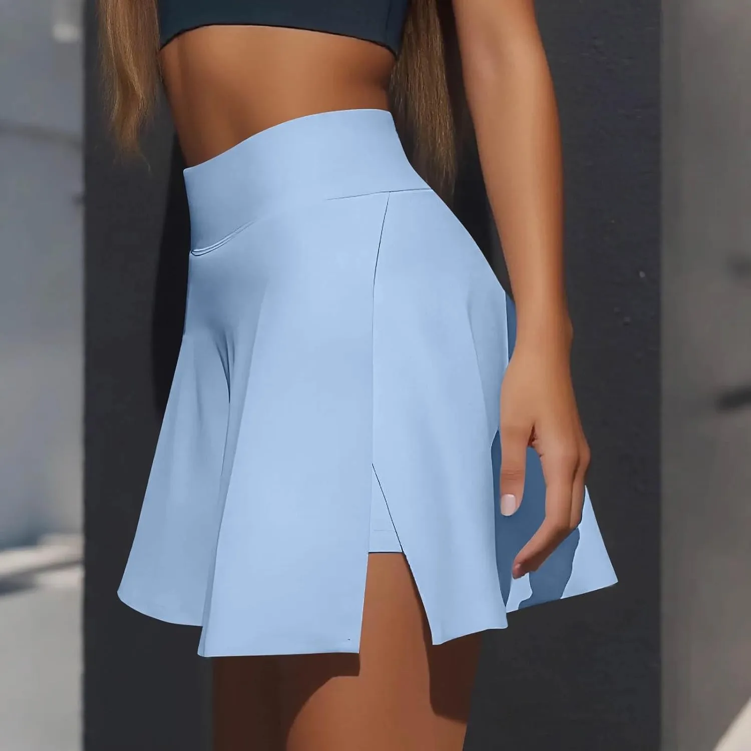 Golf Skirts for Women with Shorts High Waisted Tummy Control Tennis Skorts w/Pockets Lightweight Casual Workout Skirt