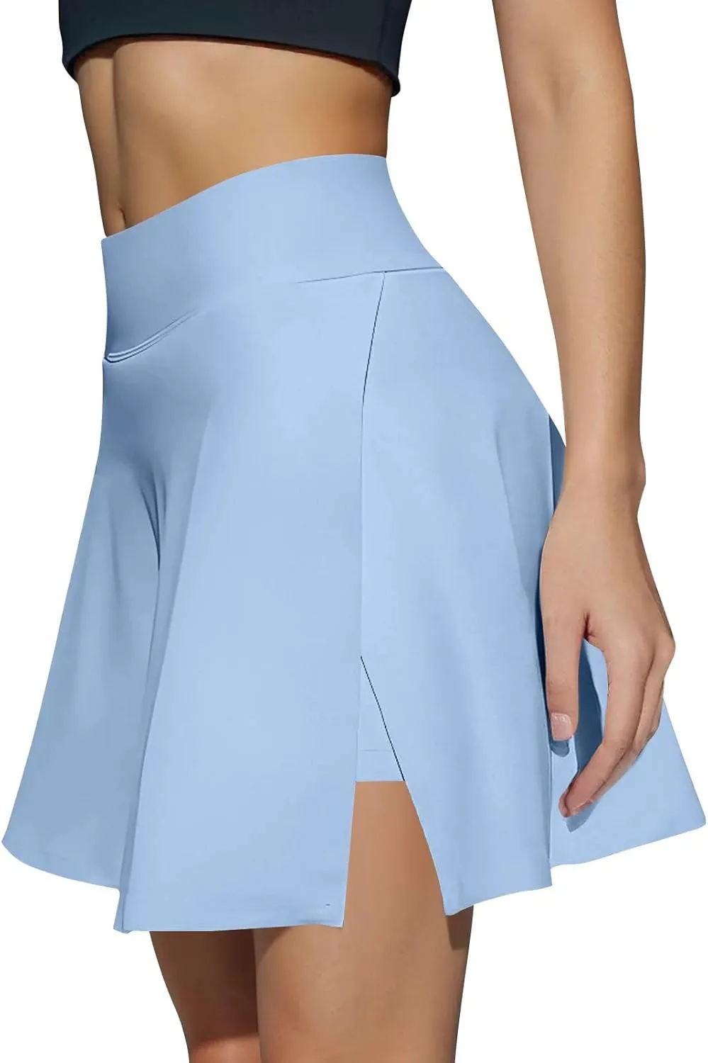 Golf Skirts for Women with Shorts High Waisted Tummy Control Tennis Skorts w/Pockets Lightweight Casual Workout Skirt