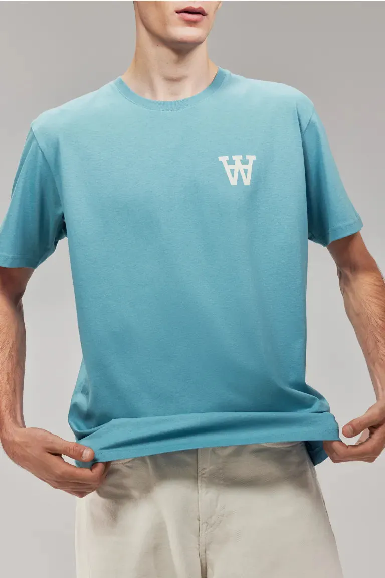 H&M ace T-shirt with chest print, blue