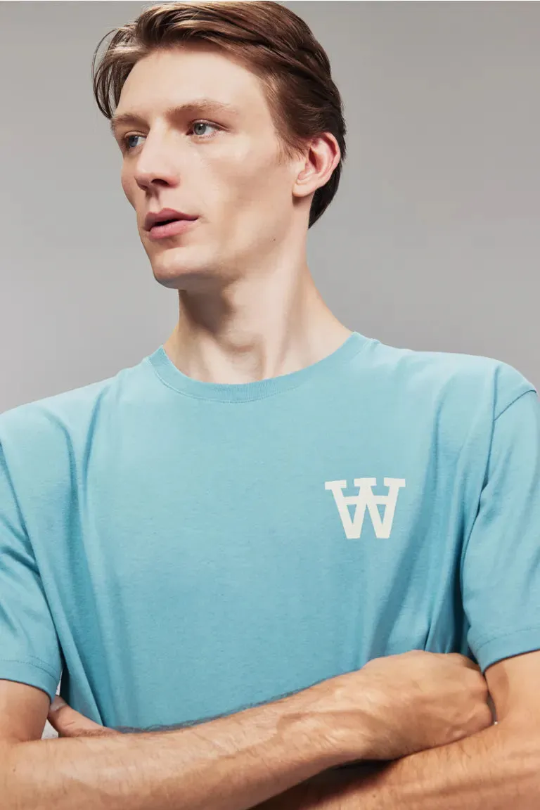 H&M ace T-shirt with chest print, blue