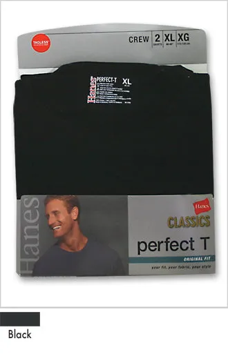 Hanes Men's Perfect T Crew Shirt 2 Pk