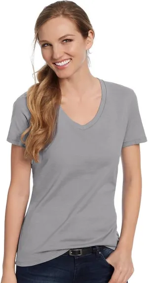 Hanes Women's Cooldri Short Sleeve Performance V-Neck T-Shirt (1 Pack)