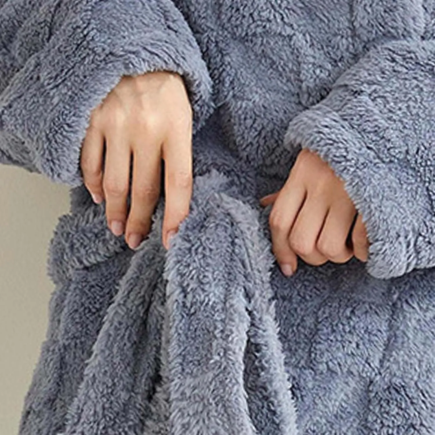 HGps8w 2 Piece Outfits for Women Fuzzy Fleece Lounge Sets, Long Belted Bath Robe & Soft Long Pants Pajamas Sleepwear