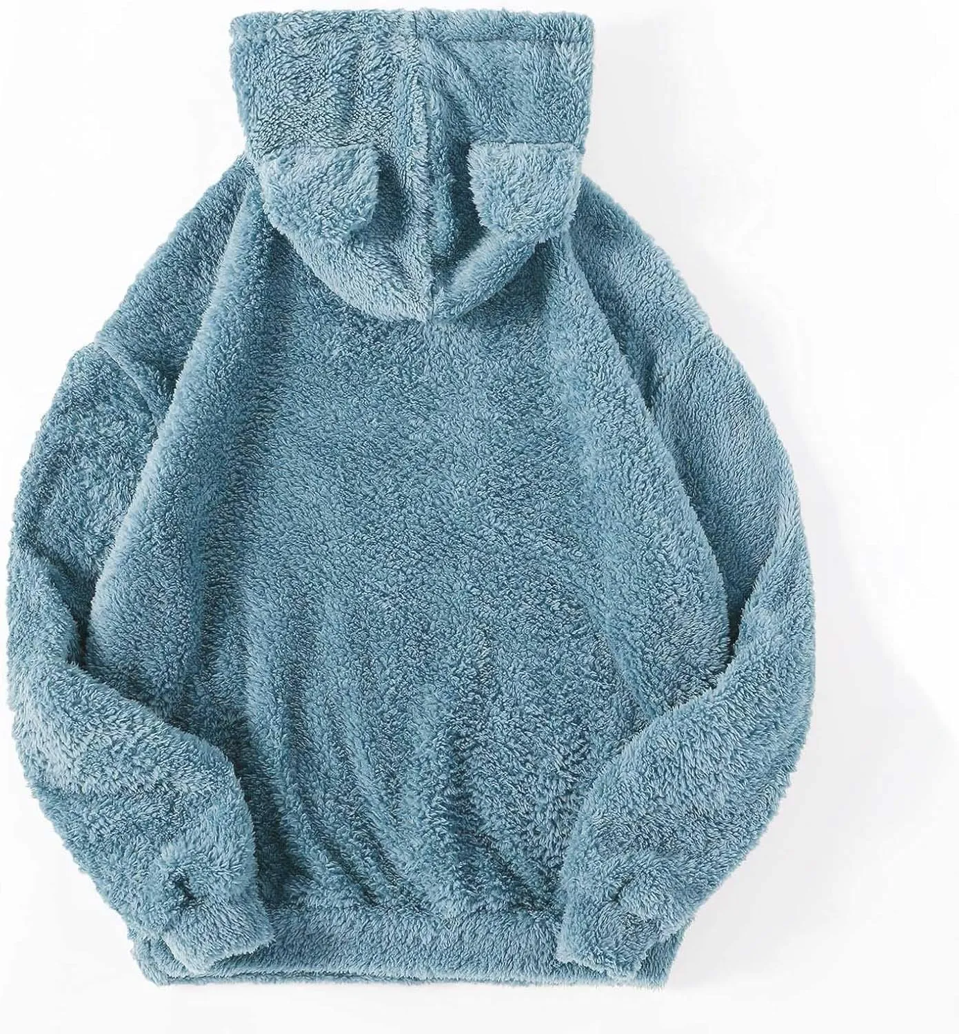 HGps8w Women's Winter Plush Pajamas Sets Ultra-Soft Fuzzy Fleece Long Sleeve Hoodies Sleepwear Comfy Long Pants Lounge Set