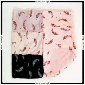 High Waist Printed Design Panties for Ladies