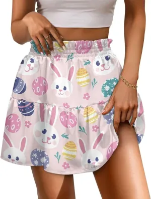 High Waisted Skirts for Women Pleated Tennis Skirts for Women Valentine