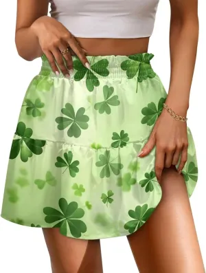 High Waisted Skirts for Women Pleated Tennis Skirts for Women Valentine