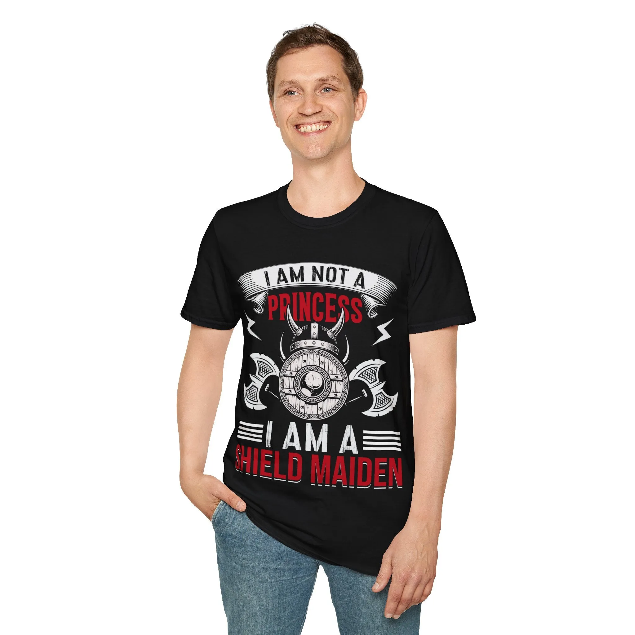 I Am Not A Princess I Am A Shield Maiden Viking T-Shirt