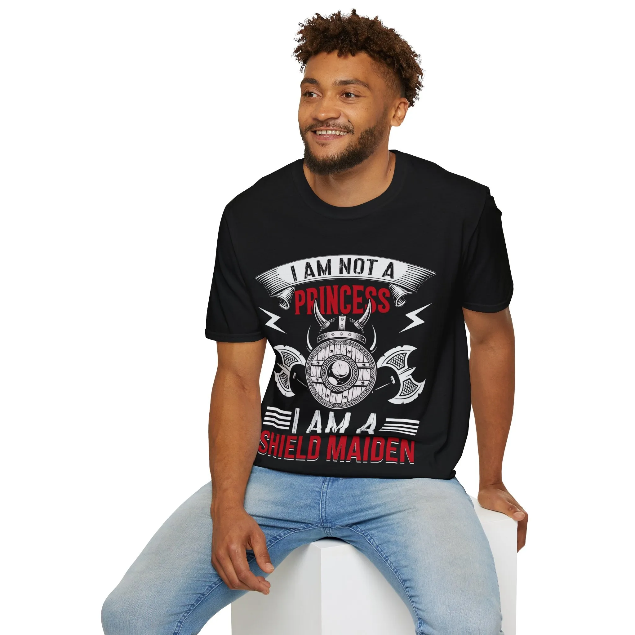 I Am Not A Princess I Am A Shield Maiden Viking T-Shirt