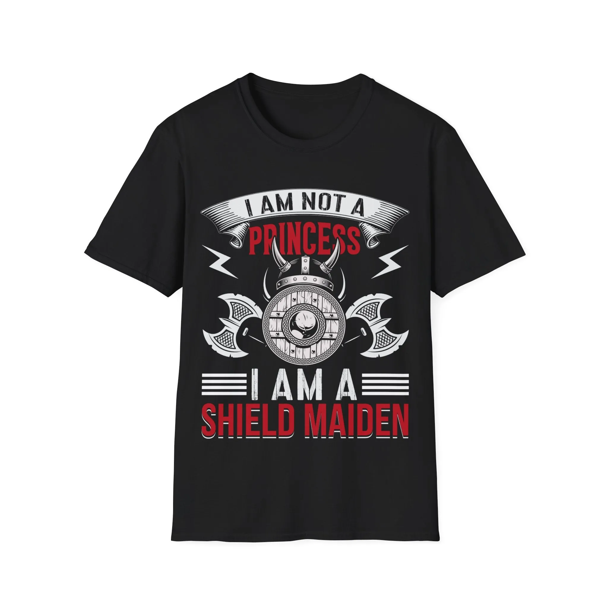 I Am Not A Princess I Am A Shield Maiden Viking T-Shirt