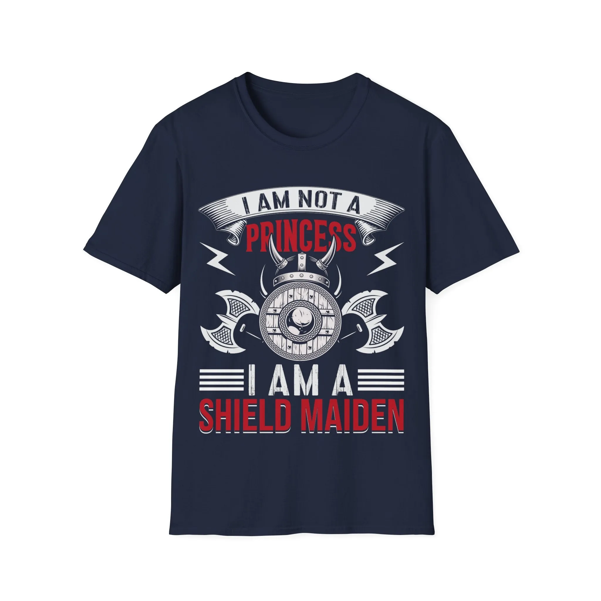 I Am Not A Princess I Am A Shield Maiden Viking T-Shirt