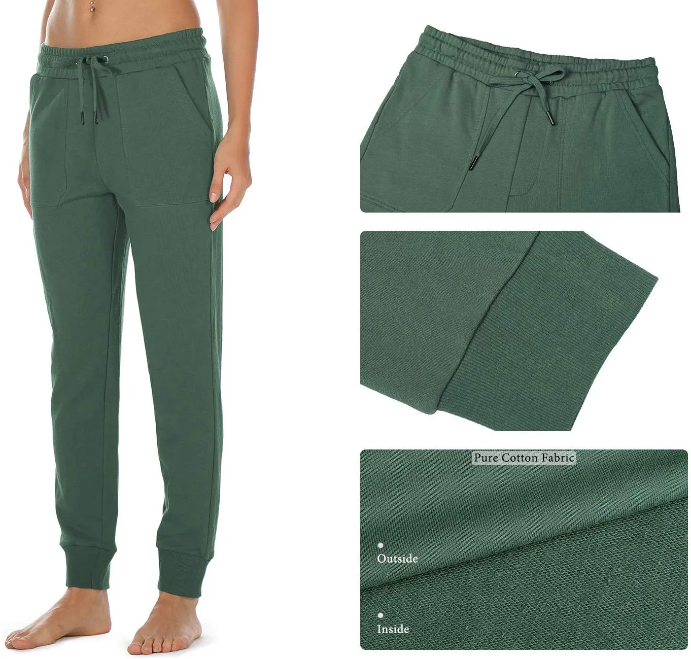 icyzone Women Sweatpants Joggers Activewear Workout Running Pants with Pockets