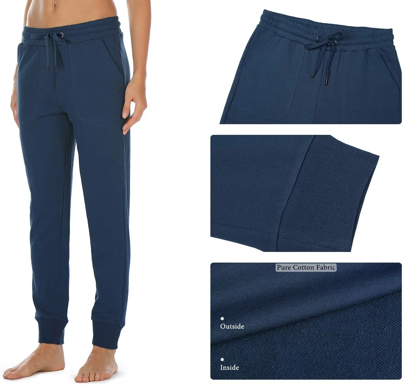 icyzone Women Sweatpants Joggers Activewear Workout Running Pants with Pockets