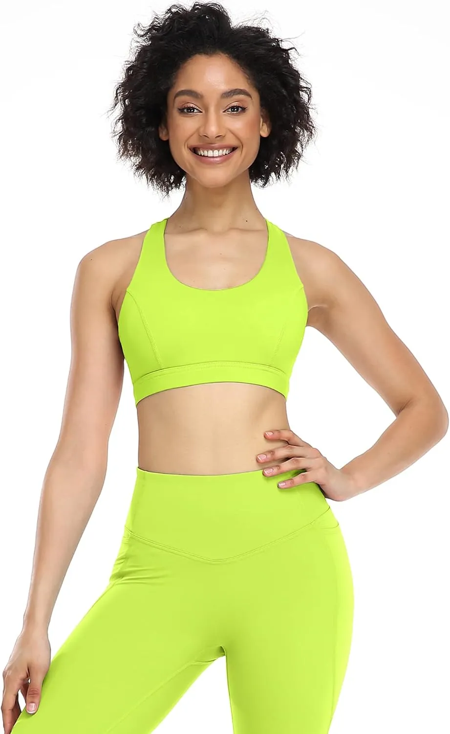 icyzone Workout Sports Bras for Women - Fitness Athletic Exercise Running Bra, Activewear Yoga Tops